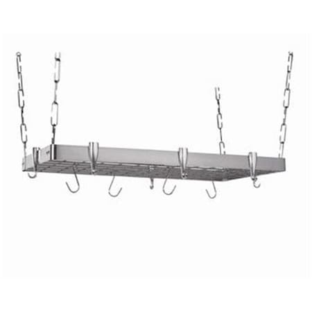 Concept Housewares Concept Housewares PR-40905 Rectangular Ceiling Rack Stainless Steel 36 x 18 Pot Rack PR-40905